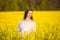 Summer pregnancy, in the warm season. Beautiful portrait of a pregnant woman on a warm summer day in the nature. Pregnancy and