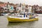 Summer Queen tourist pleasure cruise boat ship moored in Whitby