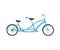 Summer retro tandem bicycle vehicle for transportation, city family bicycles.