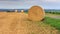 Summer rural landscape, banner - view of agricultural fields after harvesting, in the historical province Gascony