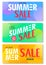 Summer Sale 50% Off on Abstract Colorful Bright Vivid  Background, Fresh Stylish Decorative Patterned Vertical Pull Up Banner Set
