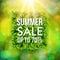 Summer sale advertisement poster.