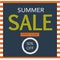 Summer Sale background with navy style