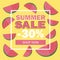 Summer sale banner with beautiful watermelon background