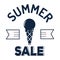 Summer sale clearance vector badge