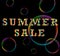 Summer sale colorful triangle poster