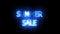 Summer sale neon mark glow end offset 2 second