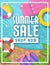 Summer Sale Pool Art Poster Flyer