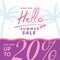 Summer Sale V9 20 percent banner vector heading design for banne