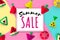 Summer sale web banner fruits