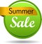 Summer sale web button icon