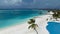 Summer on the sandy beach and turquoise Tropical beach with maldives paradise scenery
