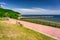 Summer scenery of the Baltic Sea at the pier in Gdynia Orlowo, Poland