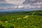 Summer scenery of the trail on Mount Szrenica in the Karkonosze Mountains, Poland