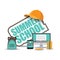 Summer school icon EPS 10 vector