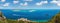 Summer sea coast landscape. Top view from Nature Park Arrabida in Setubal, Portugal