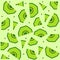 Summer seamless pattern kiwi, vector background