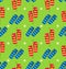 Summer Seamless Pattern with Set of Pair of Flip-flops