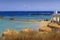 Summer seascape, Apulia coast: Otranto beach Italy.