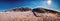 Summer seaside landscape with sand dunes. North sea coast