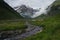 Summer season in Pin Bhaba pass trek in Shimla, Himalaya mountain range in north India