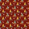 Summer season seamless pattern of cute sailing yachts and seagulls