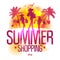 Summer shopping design template .