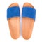 Summer slippers blue