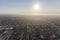 Summer Smog Aerial Los Angeles County California
