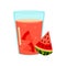 Summer soft fruit cold refreshment drinks glass.