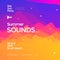 Summer sounds electronic music fest poster design