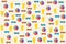 Summer special cute seamless pattern background