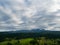 Summer in Spisz in Poland and Slovakia with view to Tatra MountaMountains. Dramatic sky