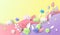 Summer or spring papercut flower vector background