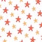 summer starfish animals pattern background