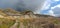 Summer Storm over Badlands at Willow Creek Canyon, East Coulee, Drumheller, Alberta, Canada