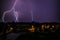 Summer storms over the city