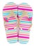 Summer striped flip flops