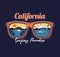 Summer sunglasses reflective ocean wave