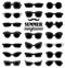 Summer sunglasses vector set