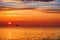 Summer sunrise and Beautiful cloudscape over the sea