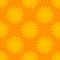 Summer suns background. Orange suns seamless pattern