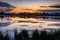 Summer sunset of Marsh Lake, Polk County Wisconsin