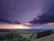 Summer sunset over Meon Valley towards Beacon Hill and Old Winchester Hill, South Downs National Park