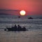 Summer sunset over Monte Igeldo and La Concha Bay