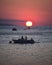 Summer sunset over Monte Igeldo and La Concha Bay