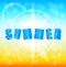 Summer sunshine background