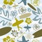 Summer Surfing seamless pattern