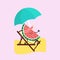 Summer sweets. Color fruit design icon vector