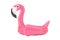 Summer Swimming Pool Inflantable Rubber Pink Flamingo Toy. 3d Rendering